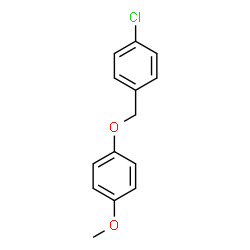 ChemSpider 2D Image | 1-Chloro-4-[(4-methoxyphenoxy)methyl]benzene | C14H13ClO2