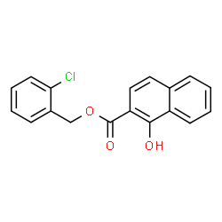 ChemSpider 2D Image | 2-Chlorobenzyl 1-hydroxy-2-naphthoate | C18H13ClO3