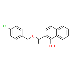 ChemSpider 2D Image | 4-Chlorobenzyl 1-hydroxy-2-naphthoate | C18H13ClO3