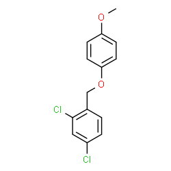 ChemSpider 2D Image | 2,4-Dichloro-1-[(4-methoxyphenoxy)methyl]benzene | C14H12Cl2O2