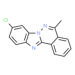 ChemSpider 2D Image | 9-Chloro-5-methylbenzimidazo[2,1-a]phthalazine | C15H10ClN3