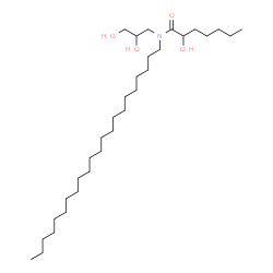 ChemSpider 2D Image | N-(2,3-Dihydroxypropyl)-N-docosyl-2-hydroxyheptanamide | C32H65NO4