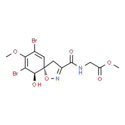 ChemSpider 2D Image | lacunosin A | C13H14Br2N2O6