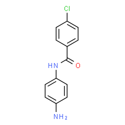 ChemSpider 2D Image | N-(4-Aminophenyl)-4-chlorobenzamide | C13H11ClN2O