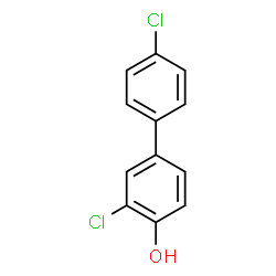 ChemSpider 2D Image | 3,4'-Dichloro-4-biphenylol | C12H8Cl2O