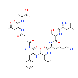 ChemSpider 2D Image | (2S,5S,13S,16S,19S,22S,25S)-11,25-Diamino-19-(4-aminobutyl)-5-(2-amino-2-oxoethyl)-13-benzyl-22-(hydroxymethyl)-16-isobutyl-2,27-dimethyl-4,7,10,12,15,18,21,24-octaoxo-3,6,11,14,17,20,23-heptaazaoctac
osan-1-oic acid | C41H67N11O12