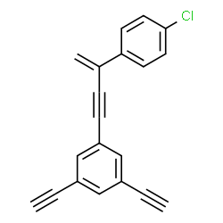 ChemSpider 2D Image | 1-[3-(4-Chlorophenyl)-3-buten-1-yn-1-yl]-3,5-diethynylbenzene | C20H11Cl