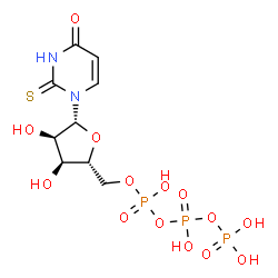 ChemSpider 2D Image | 2-thioUTP | C9H15N2O14P3S