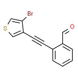 ChemSpider 2D Image | 2-[(4-Bromo-3-thienyl)ethynyl]benzaldehyde | C13H7BrOS