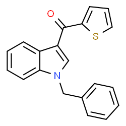 ChemSpider 2D Image | (1-Benzyl-1H-indol-3-yl)(2-thienyl)methanone | C20H15NOS