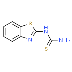 ChemSpider 2D Image | 2-Benzothiazolylthiourea | C8H7N3S2