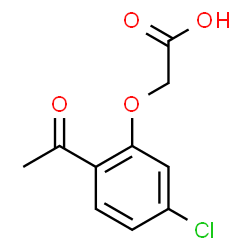 ChemSpider 2D Image | (2-Acetyl-5-chlorophenoxy)acetic acid | C10H9ClO4