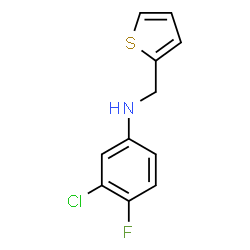 ChemSpider 2D Image | 3-Chloro-4-fluoro-N-(2-thienylmethyl)aniline | C11H9ClFNS