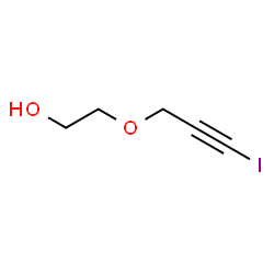 ChemSpider 2D Image | 2-[(3-Iodo-2-propyn-1-yl)oxy]ethanol | C5H7IO2