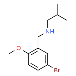 ChemSpider 2D Image | N-(5-Bromo-2-methoxybenzyl)-2-methyl-1-propanamine | C12H18BrNO