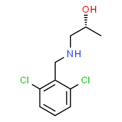 ChemSpider 2D Image | (2R)-1-[(2,6-Dichlorobenzyl)amino]-2-propanol | C10H13Cl2NO