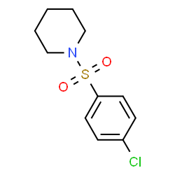 ChemSpider 2D Image | 1-[(4-Chlorophenyl)sulfonyl]piperidine | C11H14ClNO2S