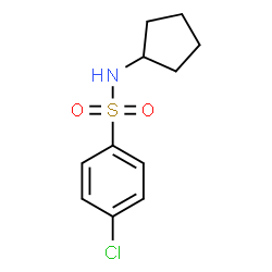 ChemSpider 2D Image | 4-Chloro-N-cyclopentylbenzenesulfonamide | C11H14ClNO2S