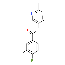 ChemSpider 2D Image | 3,4-Difluoro-N-(2-methyl-5-pyrimidinyl)benzamide | C12H9F2N3O