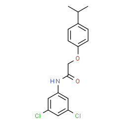 ChemSpider 2D Image | N-(3,5-Dichlorophenyl)-2-(4-isopropylphenoxy)acetamide | C17H17Cl2NO2