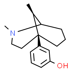 ChemSpider 2D Image | 3-[(5S,9R)-2,9-Dimethyl-2-azabicyclo[3.3.1]non-5-yl]phenol | C16H23NO