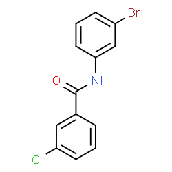 ChemSpider 2D Image | N-(3-Bromophenyl)-3-chlorobenzamide | C13H9BrClNO