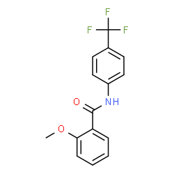 ChemSpider 2D Image | 2-Methoxy-N-[4-(trifluoromethyl)phenyl]benzamide | C15H12F3NO2
