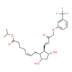 ChemSpider 2D Image | 15-Keto travoprost | C26H33F3O6