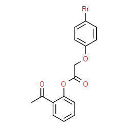 ChemSpider 2D Image | 2-Acetylphenyl (4-bromophenoxy)acetate | C16H13BrO4
