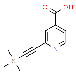 ChemSpider 2D Image | 2-[(Trimethylsilyl)ethynyl]isonicotinic acid | C11H13NO2Si