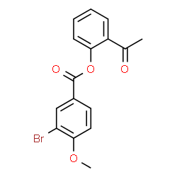 ChemSpider 2D Image | 2-Acetylphenyl 3-bromo-4-methoxybenzoate | C16H13BrO4