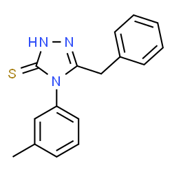 ChemSpider 2D Image | 5-Benzyl-4-(3-methylphenyl)-2,4-dihydro-3H-1,2,4-triazole-3-thione | C16H15N3S