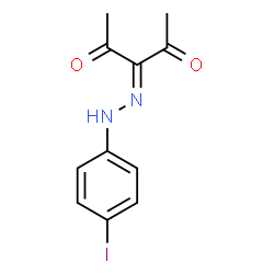 ChemSpider 2D Image | 3-[(4-Iodophenyl)hydrazono]-2,4-pentanedione | C11H11IN2O2