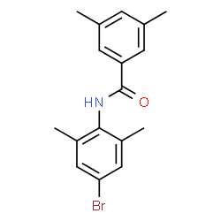 ChemSpider 2D Image | N-(4-Bromo-2,6-dimethylphenyl)-3,5-dimethylbenzamide | C17H18BrNO