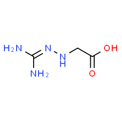 ChemSpider 2D Image | (2-(aminoiminomethyl)hydrazino)acetic acid | C3H8N4O2