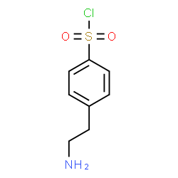 ChemSpider 2D Image | 4-(2-Aminoethyl)benzenesulfonyl chloride | C8H10ClNO2S