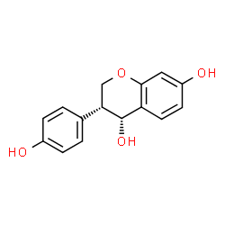 ChemSpider 2D Image | (3R,4R)-3-(4-Hydroxyphenyl)-4,7-chromanediol | C15H14O4