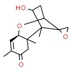 ChemSpider 2D Image | (6xi,12xi)-4-Hydroxy-12,13-epoxytrichothec-9-en-8-one | C15H20O4