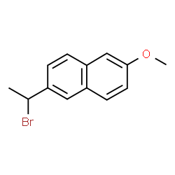 ChemSpider 2D Image | 2-(1-Bromoethyl)-6-methoxynaphthalene | C13H13BrO