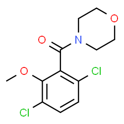 ChemSpider 2D Image | (3,6-Dichloro-2-methoxyphenyl)(4-morpholinyl)methanone | C12H13Cl2NO3