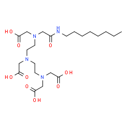 ChemSpider 2D Image | N-{2-[Bis(carboxymethyl)amino]ethyl}-N-(2-{(carboxymethyl)[2-(octylamino)-2-oxoethyl]amino}ethyl)glycine | C22H40N4O9