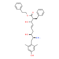 ChemSpider 2D Image | 2-Phenylethyl (2R,3S,4E,7S,8S)-8-amino-2-benzyl-3,7-dihydroxy-9-(4-hydroxy-2,6-dimethylphenyl)-4-nonenoate | C32H39NO5