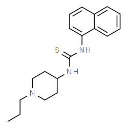 ChemSpider 2D Image | 1-(1-Naphthyl)-3-(1-propyl-4-piperidinyl)thiourea | C19H25N3S