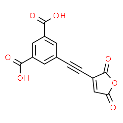 ChemSpider 2D Image | 5-[(2,5-Dioxo-2,5-dihydro-3-furanyl)ethynyl]isophthalic acid | C14H6O7
