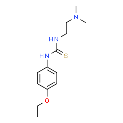 ChemSpider 2D Image | 1-[2-(Dimethylamino)ethyl]-3-(4-ethoxyphenyl)thiourea | C13H21N3OS
