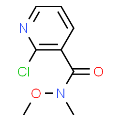 ChemSpider 2D Image | 2-Chloro-N-methoxy-N-methylnicotinamide | C8H9ClN2O2