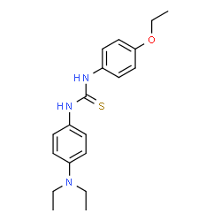 ChemSpider 2D Image | 1-[4-(Diethylamino)phenyl]-3-(4-ethoxyphenyl)thiourea | C19H25N3OS