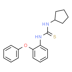 ChemSpider 2D Image | 1-Cyclopentyl-3-(2-phenoxyphenyl)thiourea | C18H20N2OS