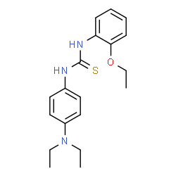 ChemSpider 2D Image | 1-[4-(Diethylamino)phenyl]-3-(2-ethoxyphenyl)thiourea | C19H25N3OS