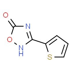 ChemSpider 2D Image | 3-(2-Thienyl)-1,2,4-oxadiazol-5(2H)-one | C6H4N2O2S
